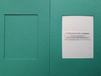 Passepartoutkaarten rechthoek groen 2 stuks met envelop OP=OP